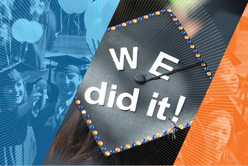 "We did it" graduation collage