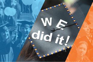 "We did it" graduation collage